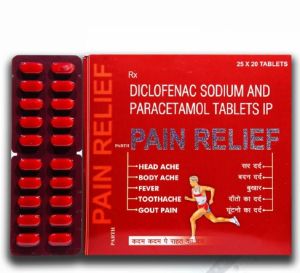 Red Parth Pain Relief Diclofenac Sodium and Paracetamol Tablets