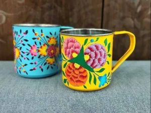 Hand Painted Stainless Steel Mug