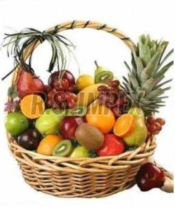 Bamboo Fruit Basket, Color : Brown