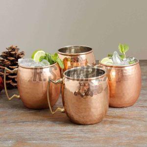 Copper Moscow Mule Mug, Shape : Round ( Base )