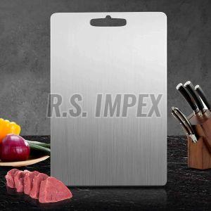 Stainless Steel Chopping Board, Color : Silver for Vegetables, Meats