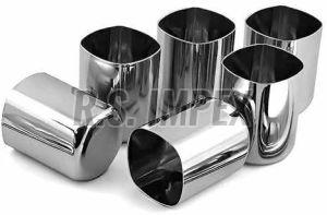 Polished Stainless Steel Square Glass, Color : Silver