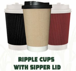 Disposable Ripple Cup With Lid