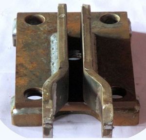 Polished Cast Iron Trailer Bottom Axle Plate Standard