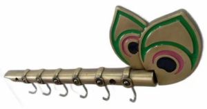 Brass Key Wall Hanger, Color : Golden(Base)