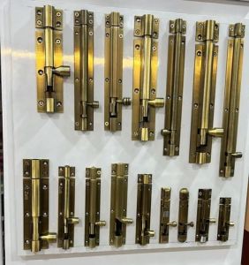 Brass Tower Bolt, Color : Golden