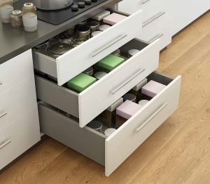 Metal Kitchen Tandem Box, Color : White