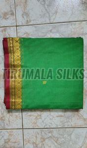 Silk Printed Unstitched Ladies Tana Bana Kota Doria Sarees