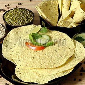 Moong Dal Papad, Shape : Round, Packaging Type : Light Yellow
