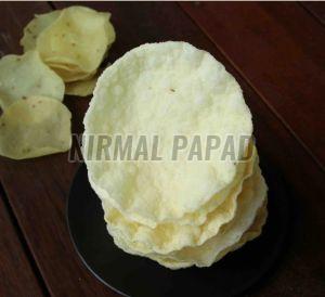 Handmade Porous Salt Rice Papad, Shape : Round