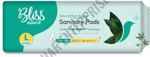 Bliss Natural Large Sanitary Pads, Color : White for Menstrual Hygiene