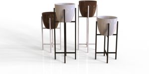 Iron Planter with Stand for Decoration