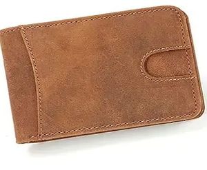 Plain Mens Brown Leather Wallet, Shape : Rectangular