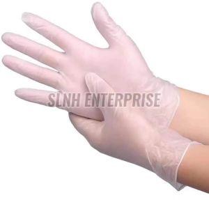 Latex Disposable Vinyl Examination Gloves, Color : White Free Size