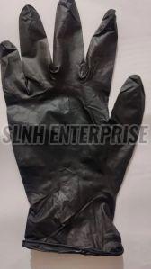 Powder Free Nitrile Examination Gloves, Color : Black for Medical