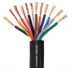 PVC Round Control Cable, Color : Black, Brand Name : Johnson