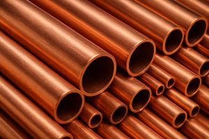 Copper Round Tube Pipe, Color : Bronze