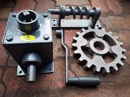 Metal Rolling Shutter Gear Box Set, Color : Silver