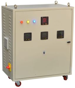 Metal 50hz Three Phase Voltage Stabilizer, Power Rating : 30kVA