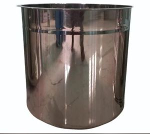 Plain 8L Stainless Steel Food Container, Color : Silver