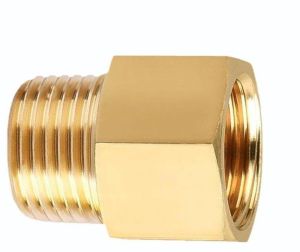 Brass Pipe Adapter, Color : Shiny Golden, Technics : Forged