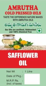 Cold Pressed Safflower Seed Oil, Packaging Type : Plastic Bottle