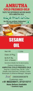cold pressed sesame oil