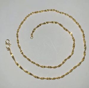 Ladies Brass Artificial Neck Chain, Color : Golden