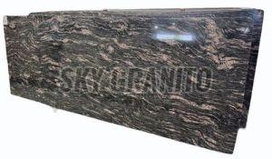 Polished Rainforest Brown Granite Slab 10 Ft * 3 Ft for Flooring