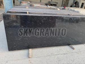 Polished River Black Granite Slab