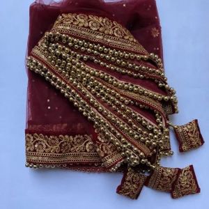 Embroidered Georgette Bridal Dupatta, Gender : Female