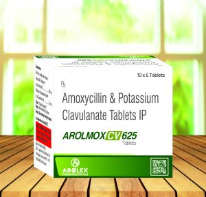 Arolmox CV 625 Tablets, Packaging Type : Box