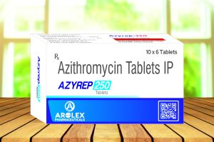 Azirep 250 Azithromycin Capsules, Grade Standard : Medicine Grade