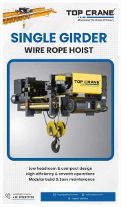 EOT Single Girder Crane  Hoist  End Carriage Remote Co
