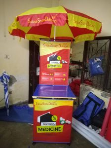 Cross Canopy Promotional Table