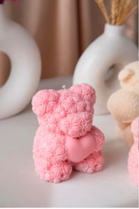 Organic Rose Luxury Candles, Color : Pink Fresh