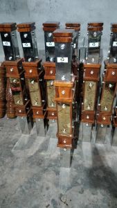 Stainless Steel Wooden Royal Design Pillar