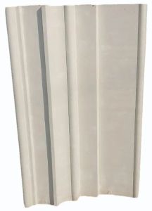 White GRC Architectural Cornice Panel