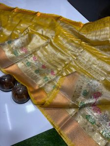 Dyeable Banarasi Tissue Saree