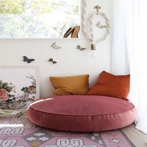 Floor Sitting Round Cushion Pillow For Home