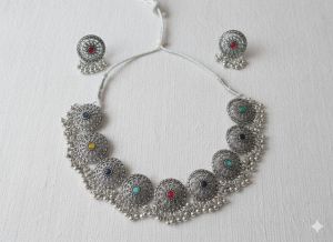 premium oxidized artificial necklace set