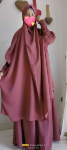 Premium Pink Jilbab Set