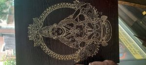 Cardboard Polished Gift Purpose Wood Carving, Color : Brown