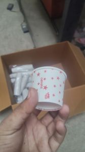 Paper Coffee Cup, Color : Red 100 ml Single Wall