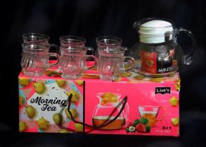 Glass Cup Jug Set