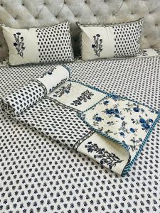 Block Printed Bed Sheet