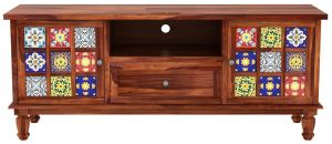 Tia Handicraft Solid Sheesham Wood TV Cabinet