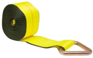 4″ X 27 Winch Straps Operated With D-Ring
