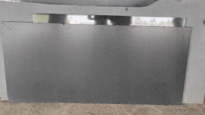 Doted Rough-Rubbing Leather Finish Black Granite, Shape : Rectangular