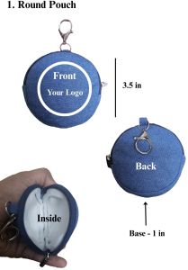 Denim Bag Charm Pouch